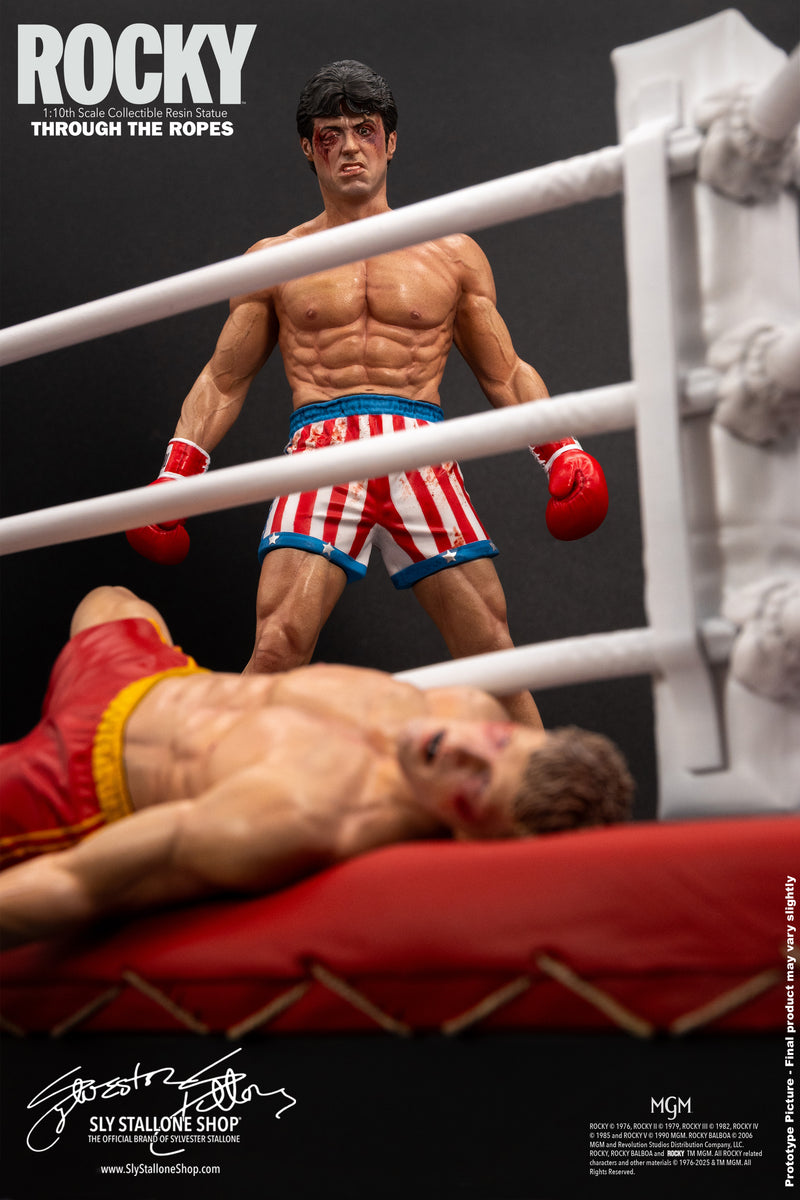 Rocky Over Drago 1/10 Statue, Through The Ropes- PRE ORDER – Sly