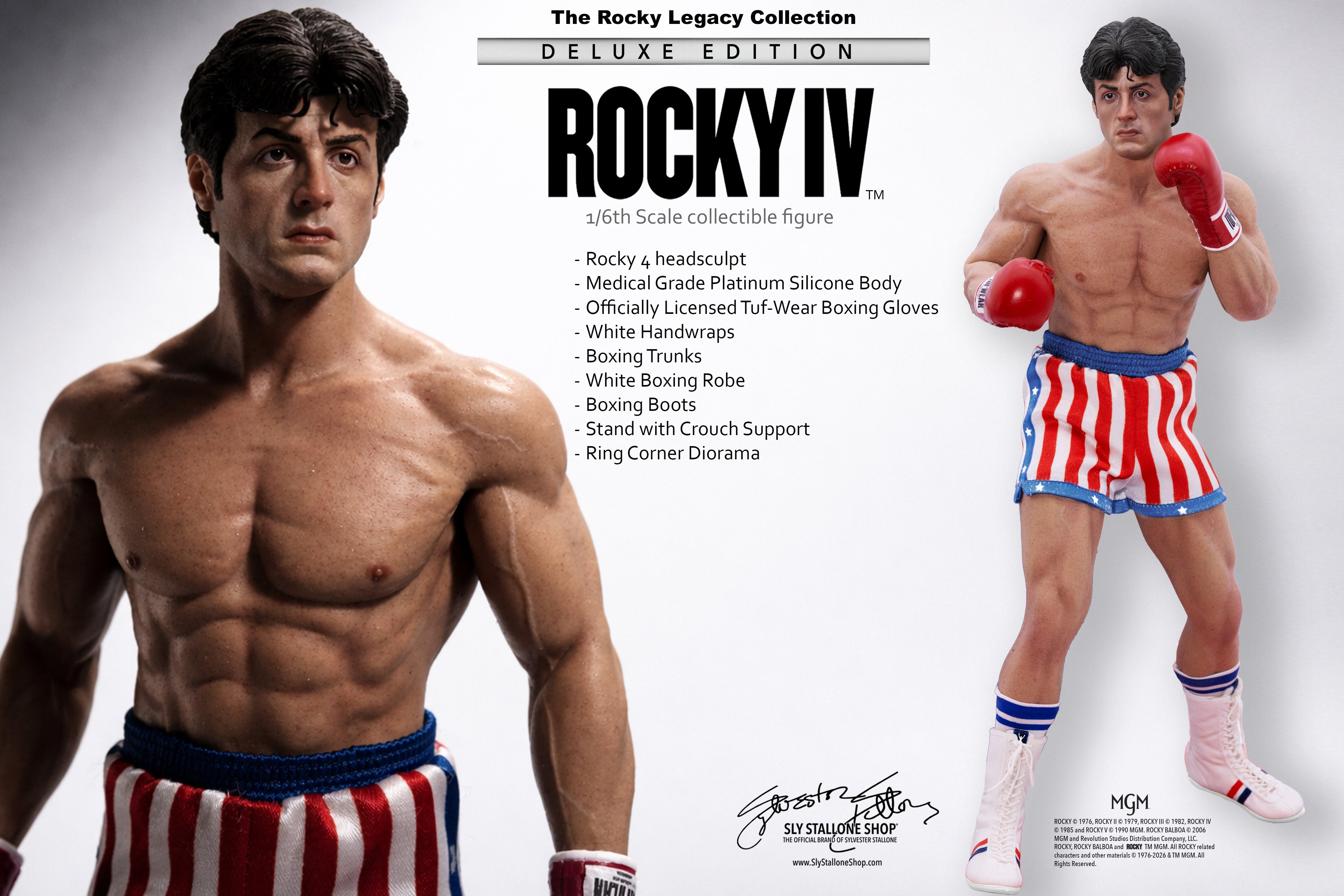 Rocky IV Deluxe Edition Sixth Scale Action Figure- PRE ORDER – Sly