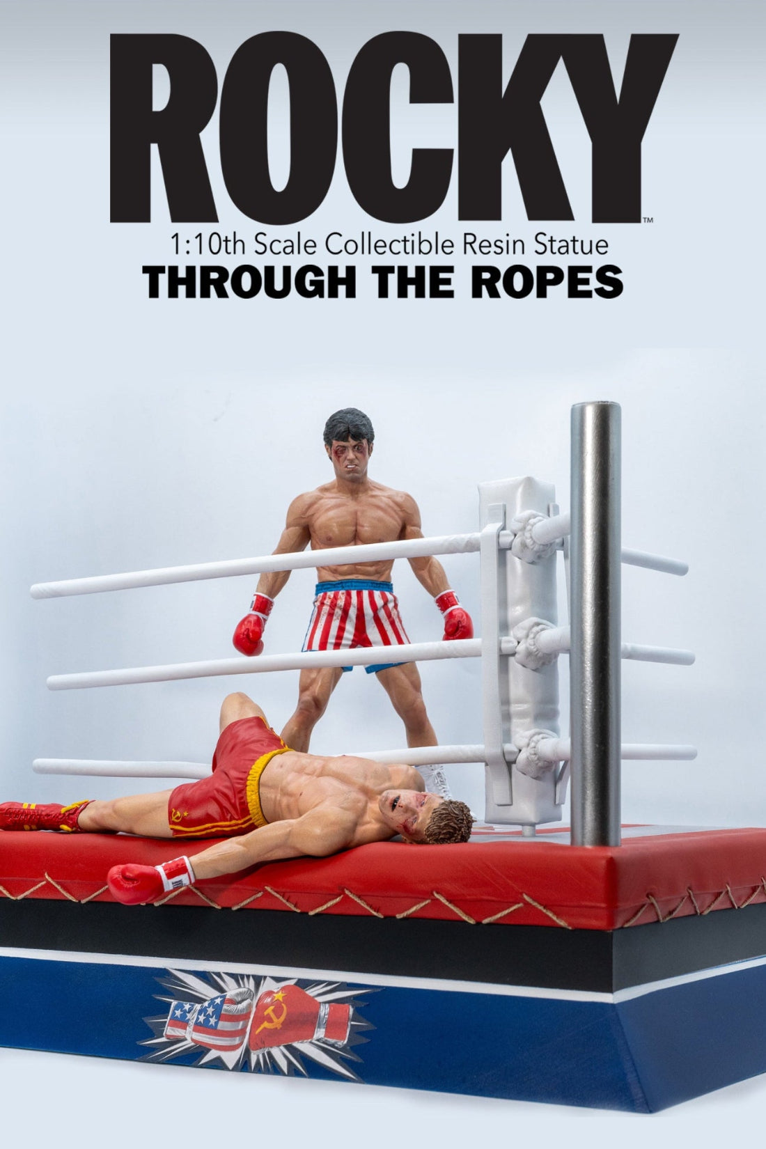 Rocky Over Drago 1/10 Statue, Through The Ropes