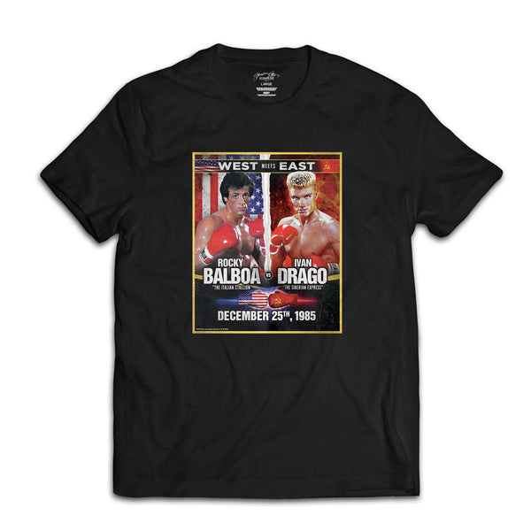 Balboa vs Drago poster tee – Sly Stallone Shop