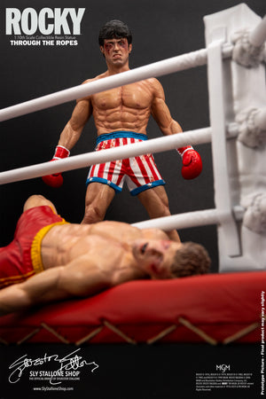 Rocky Over Drago 1/10 Statue, Through The Ropes- PRE ORDER – Sly