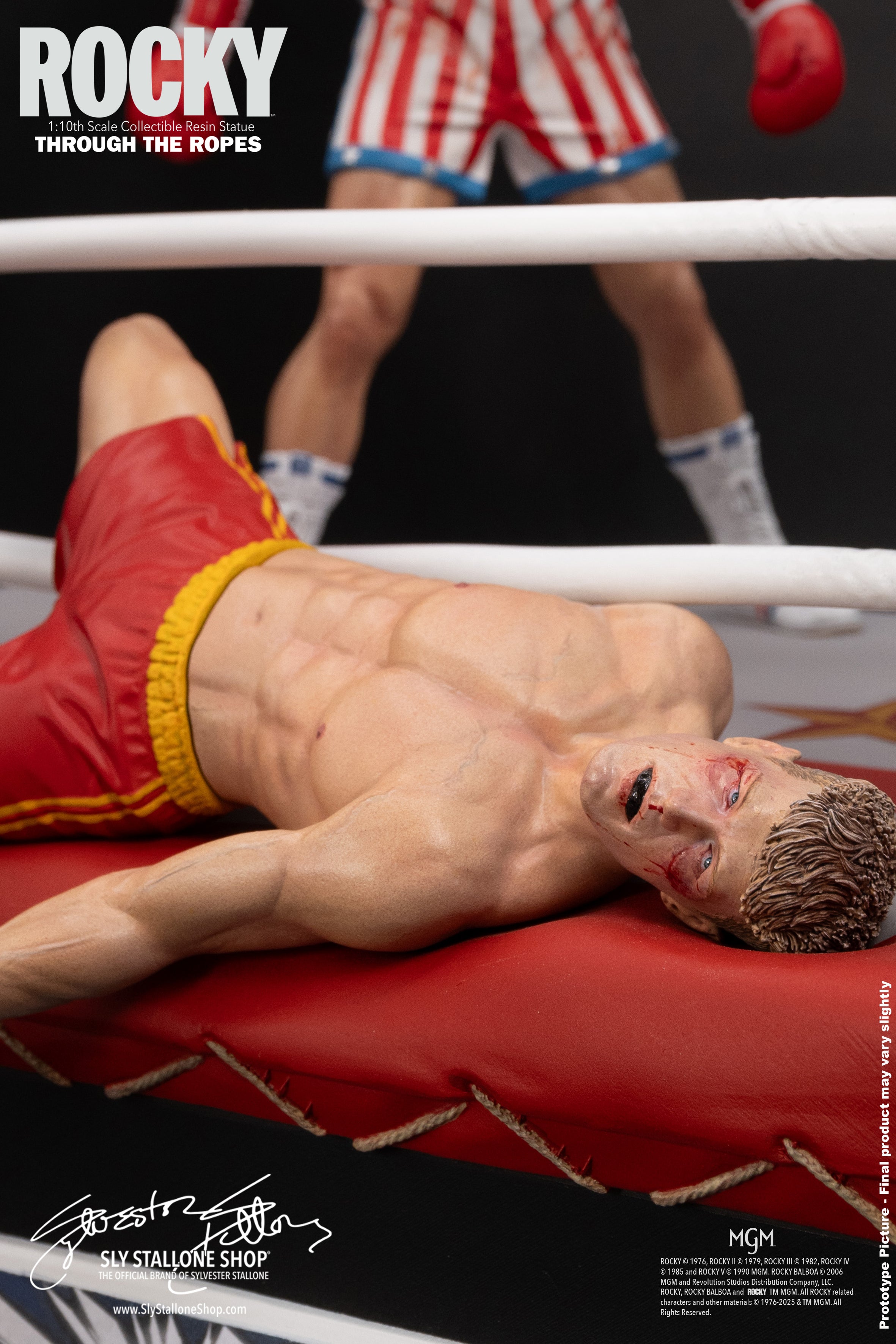 Rocky Over Drago 1/10 Statue, Through The Ropes
