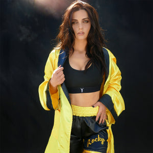 Rocky Statue Black Sports Bra