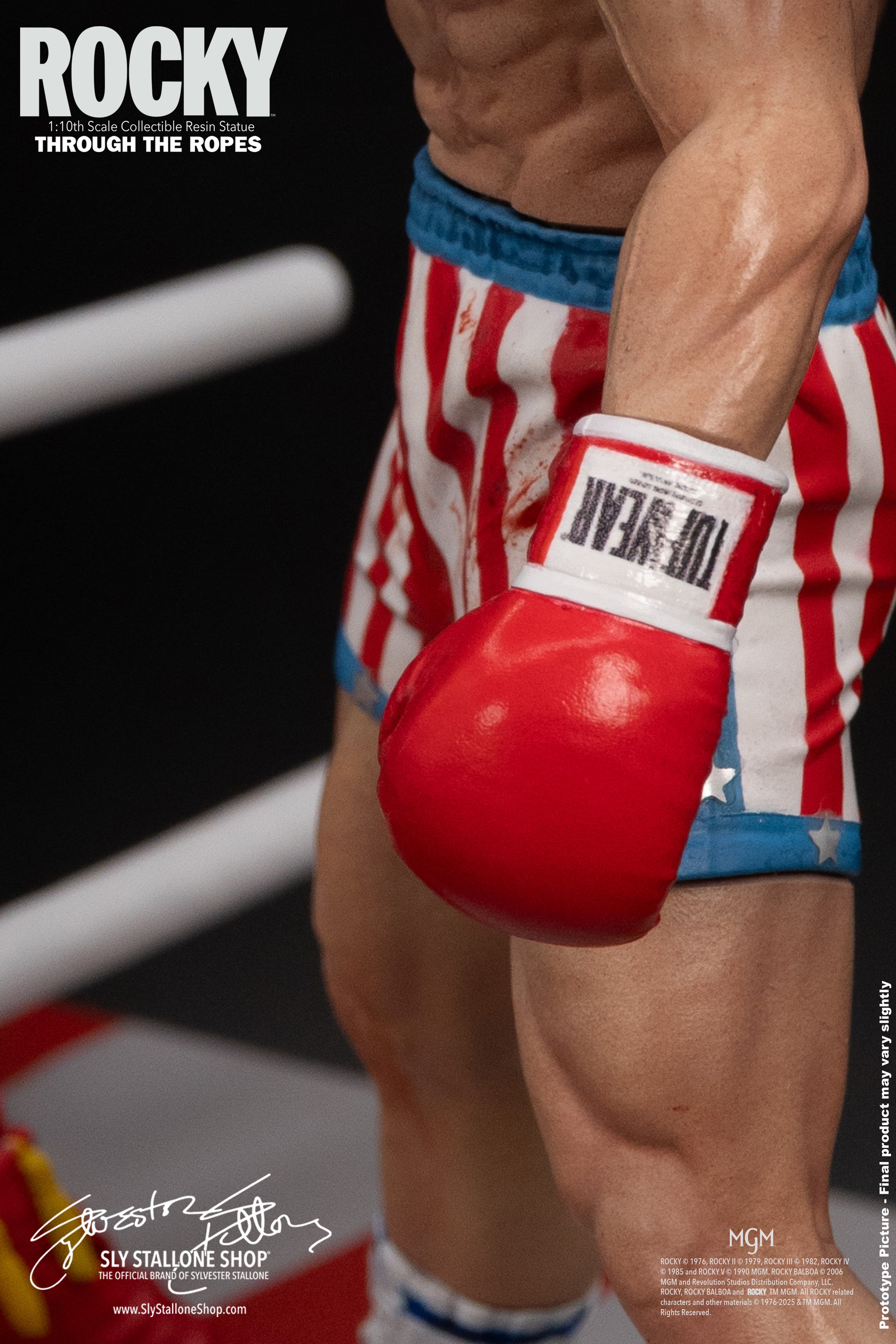 Rocky Over Drago 1/10 Statue, Through The Ropes