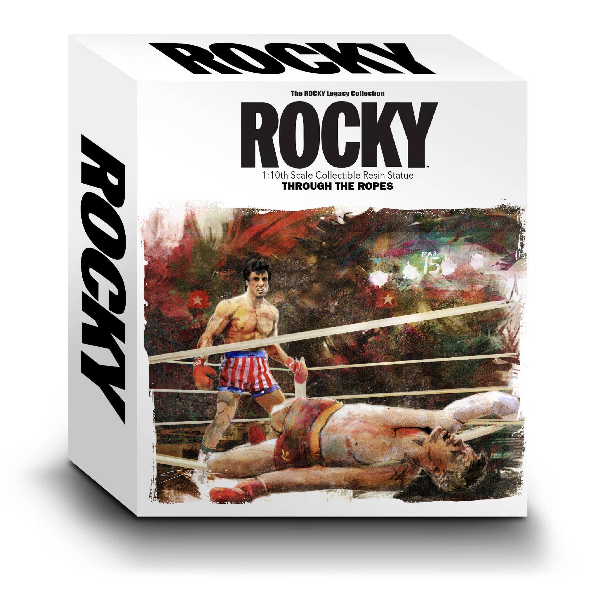 Rocky Over Drago 1/10 Statue, Through The Ropes