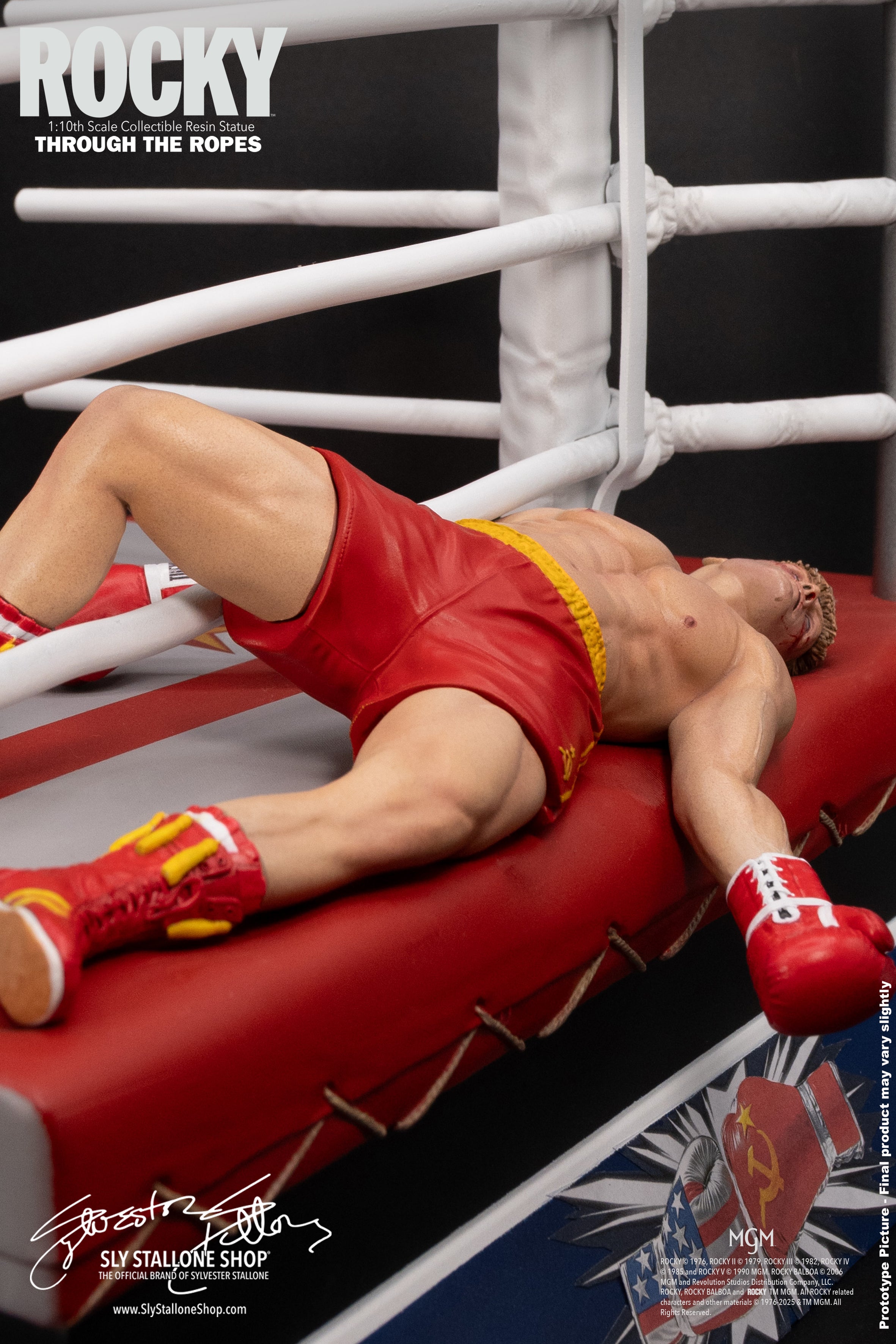 Rocky Over Drago 1/10 Statue, Through The Ropes