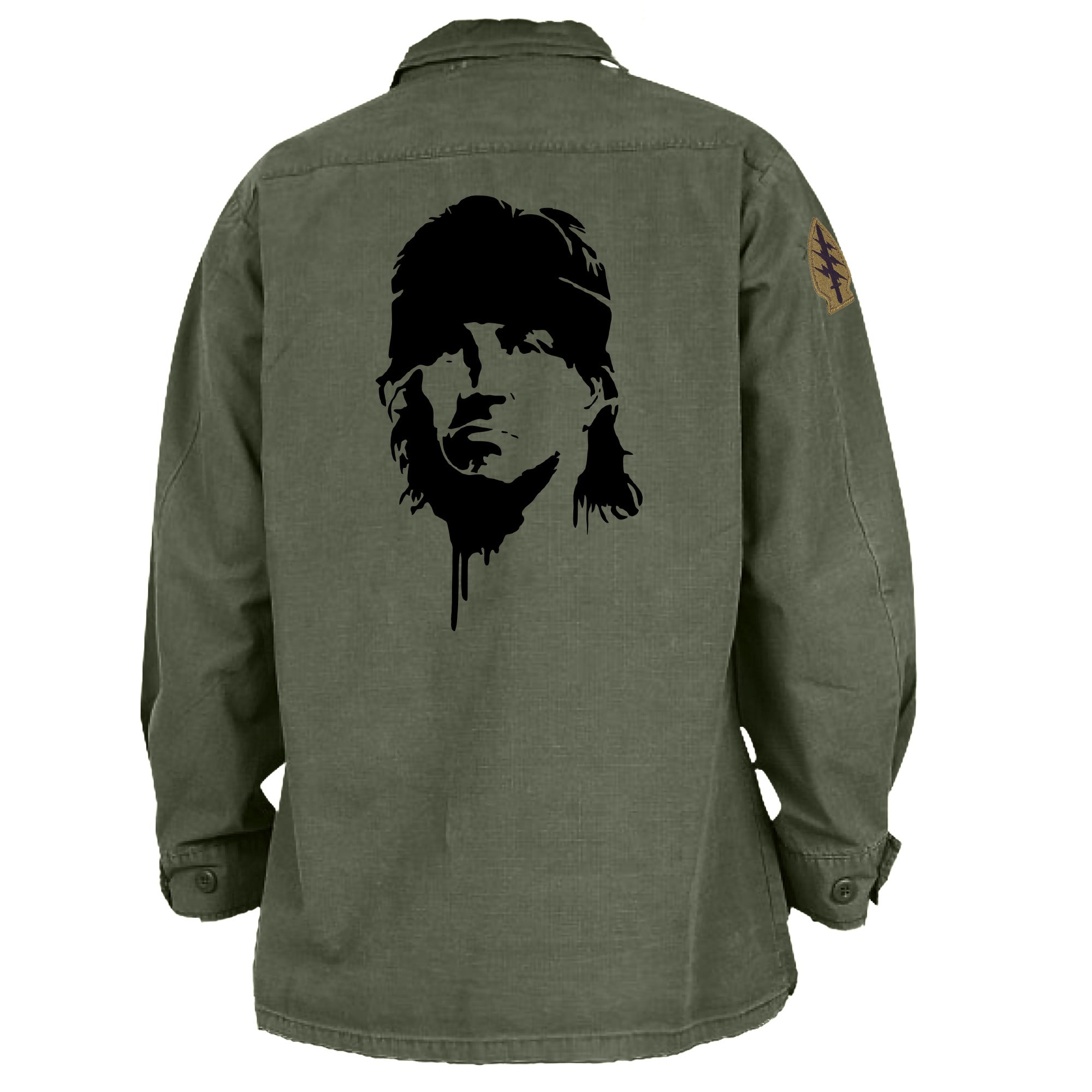 John Rambo Vintage Vietnam Fatigue Shirt