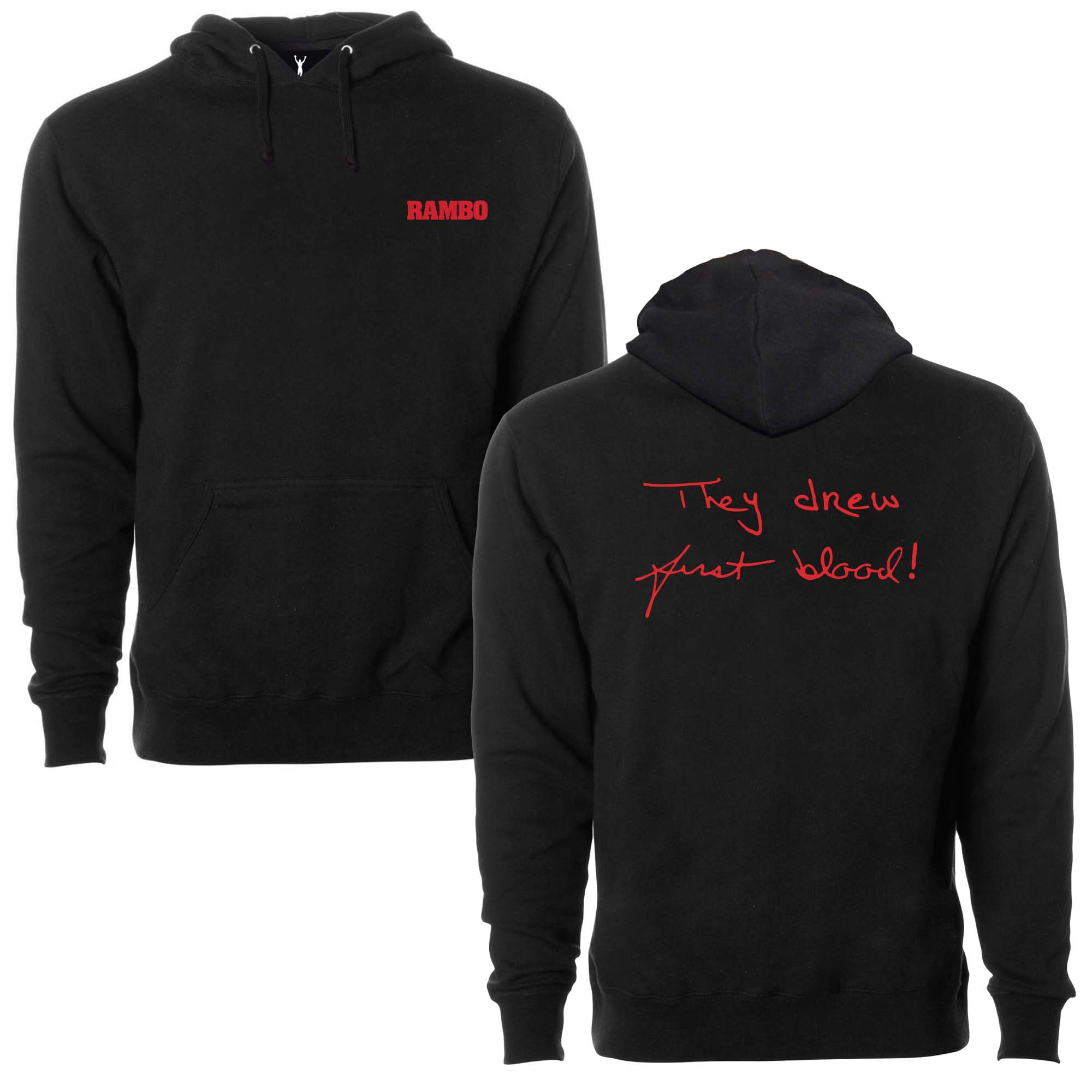 Sylvester Stallone Written They Drew First Blood Pullover Hoodie