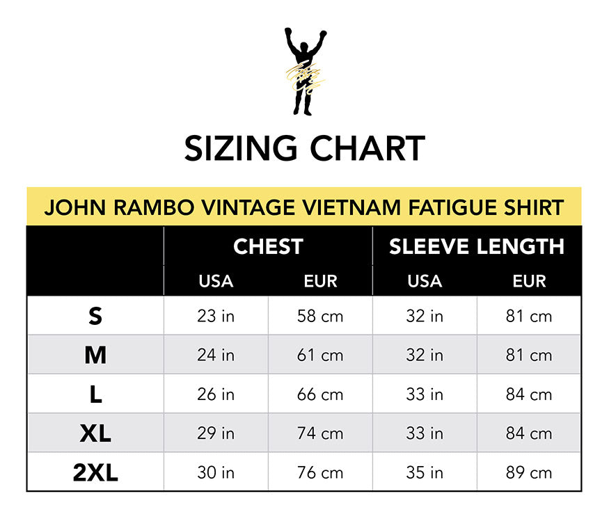 John Rambo Vintage Vietnam Fatigue Shirt