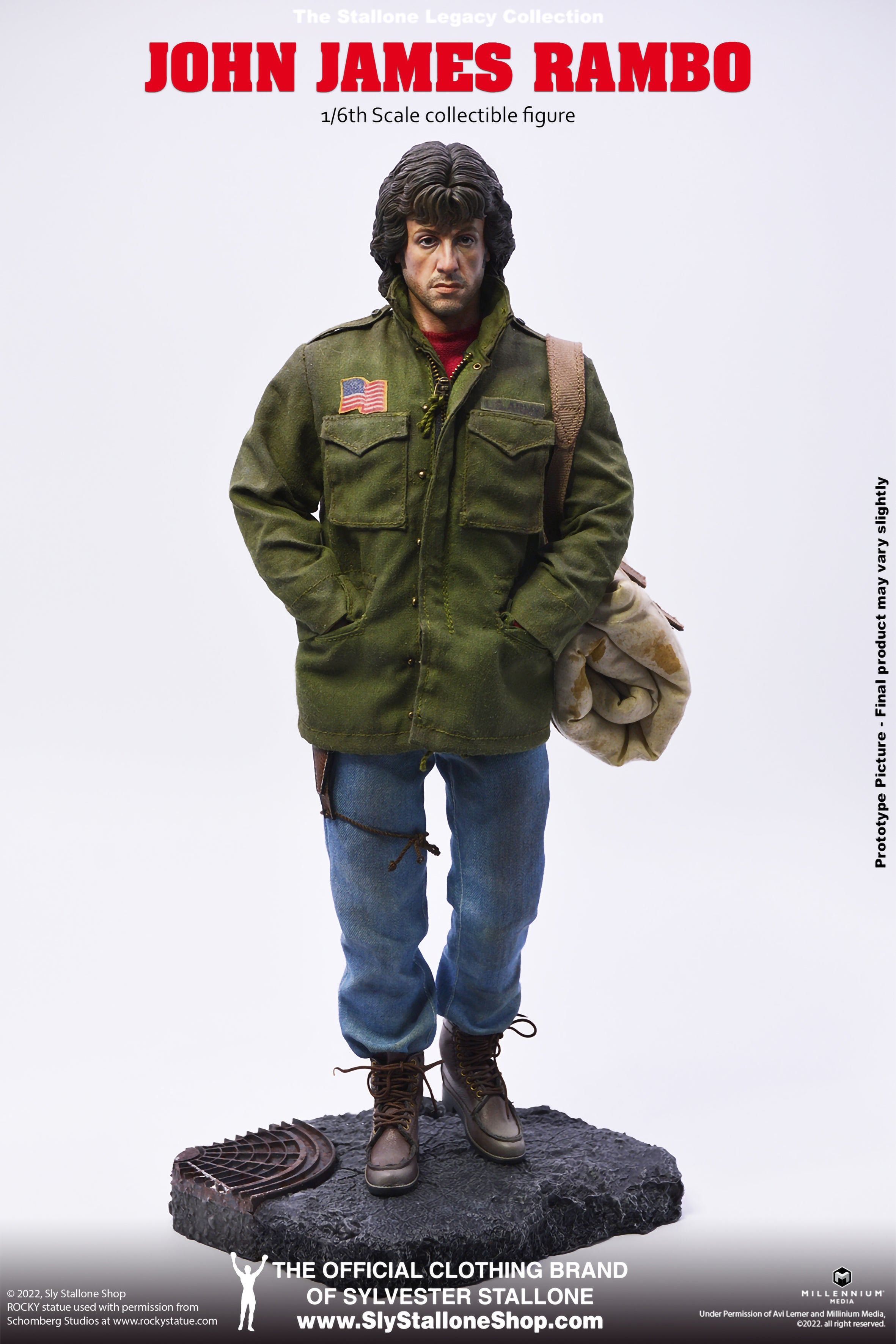 New John Rambo First Blood Fiurge 7” Toy PVC Action Movie Statue Model Doll