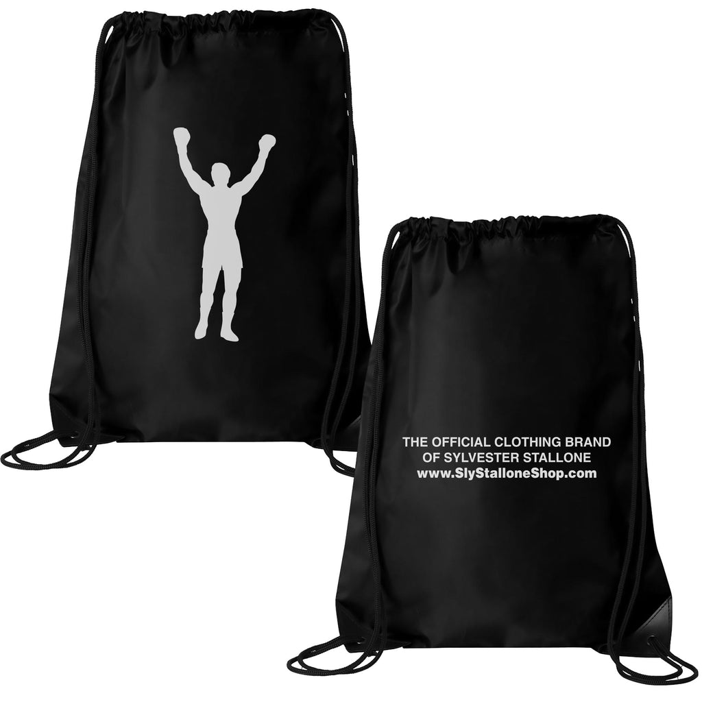 Rocky Statue Drawstring Bag