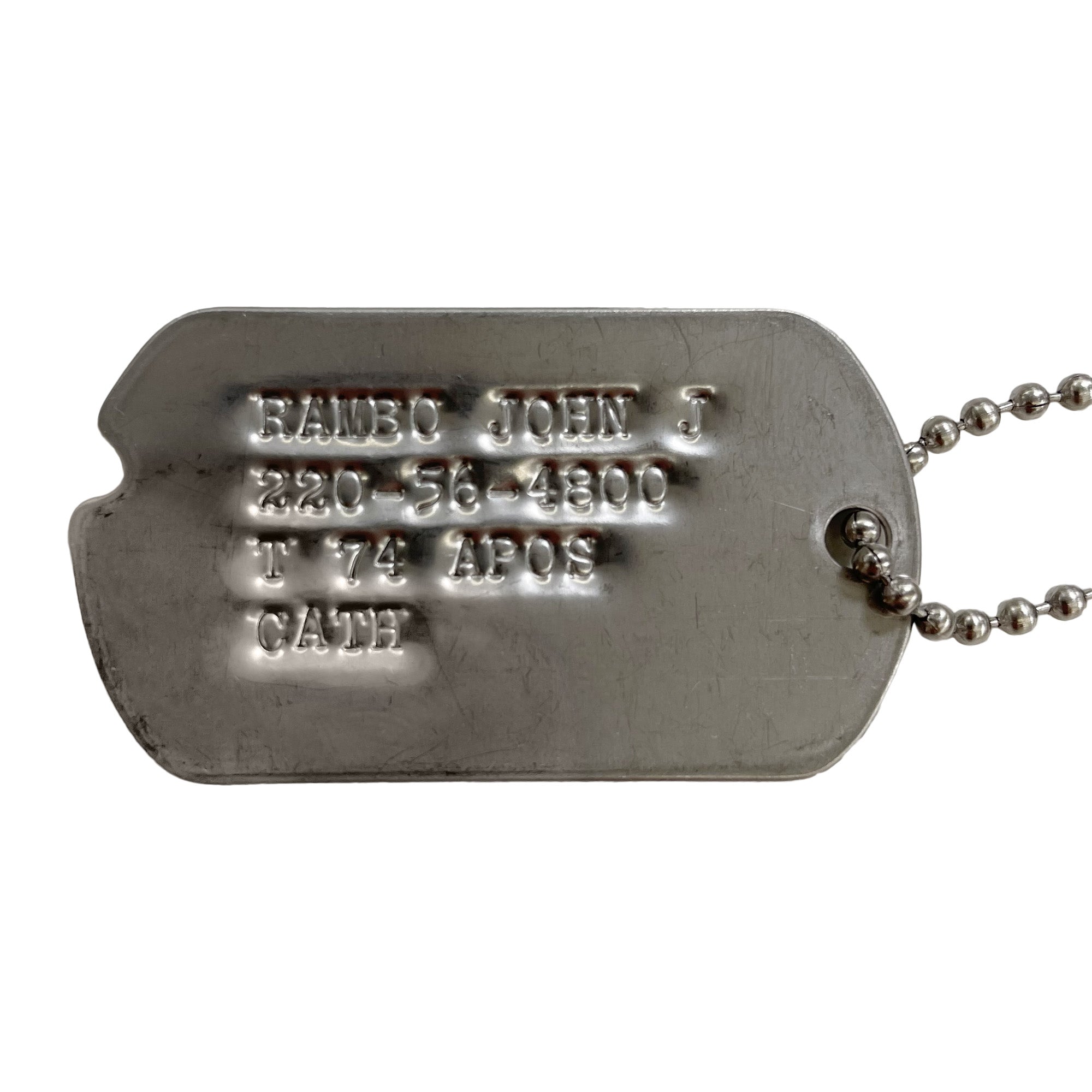 John Rambo Dog Tag – Sly Stallone Shop