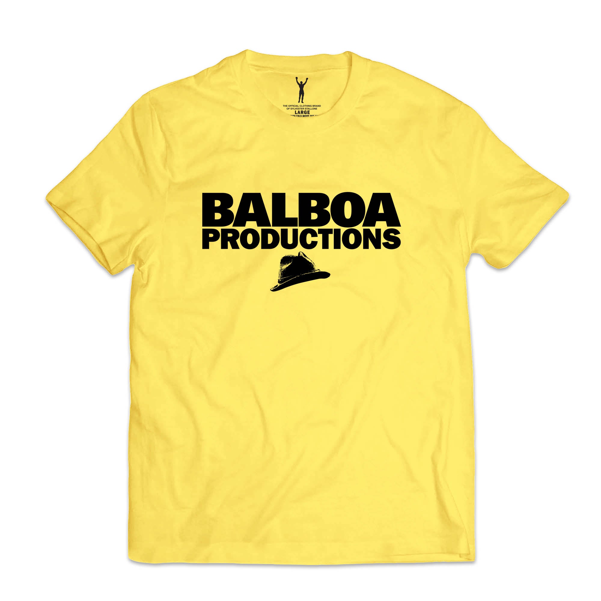 Balboa Productions Fedora Yellow Tee