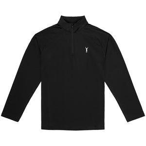 Rocky Statue Black Quarter Zip Up