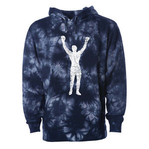 Rocky Grunge Navy  Tie-Dye Pullover Hoodie