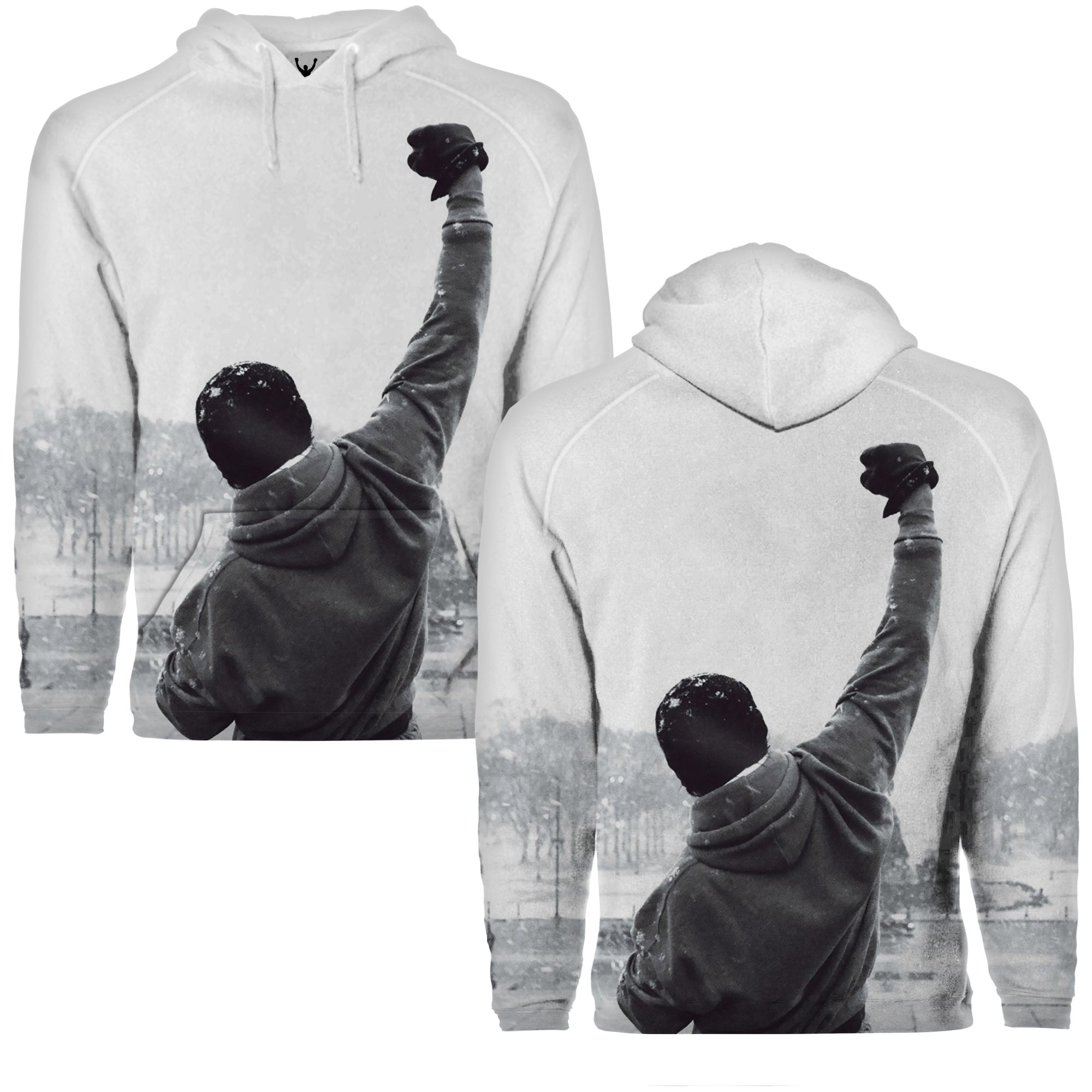 Rocky Steps Sublimation Pullover Hoodie – Sly Stallone Shop