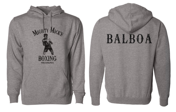 Pull Boxing Philadelphia Gris Unisexe - Coton Polyester Manches Longues