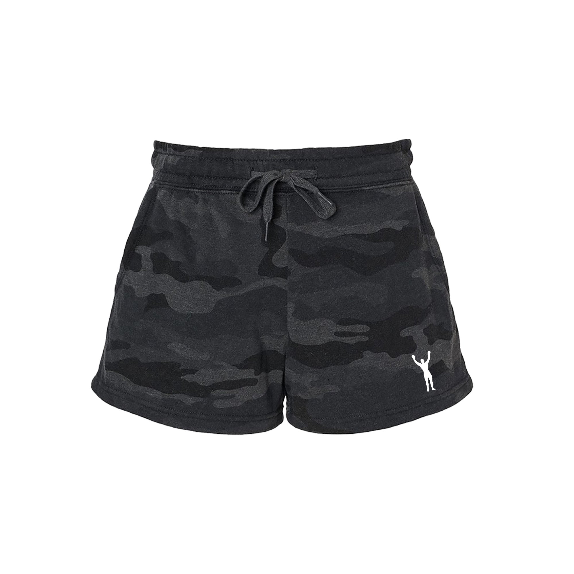 Rocky Statue Black Camo Womens Shorts