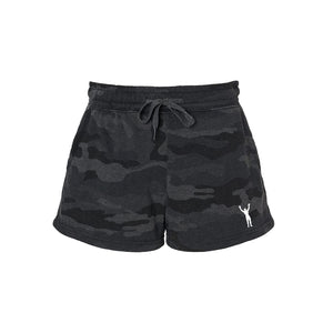 Rocky Statue Black Camo Womens Shorts