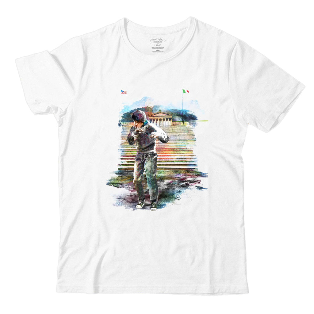 Rocky Steps White Tee