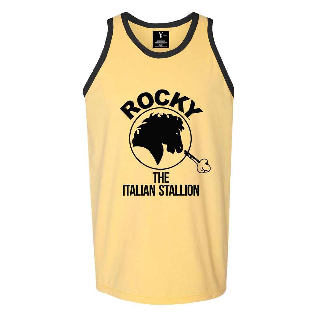 Rocky Italian Stallion Yellow Tank