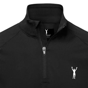 Rocky Statue Black Quarter Zip Up