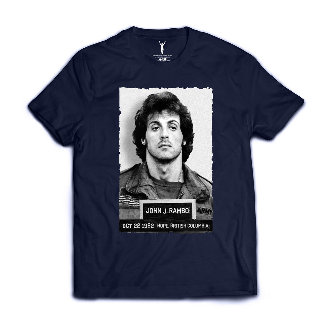 John Rambo Navy Mugshot Tee