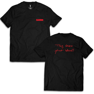 Sylvester Stallone Written They Drew First Blood Tee