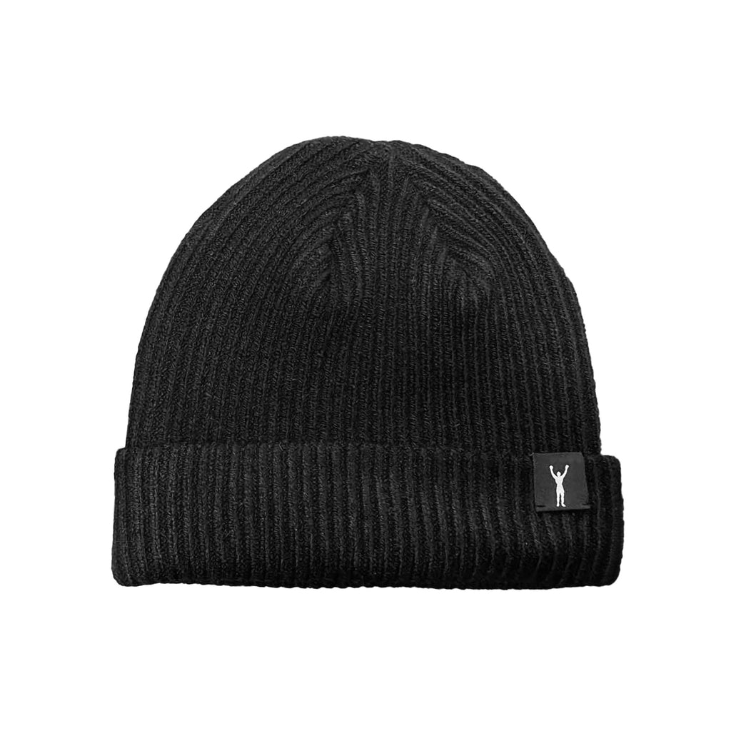 Rocky Statue Black Beanie