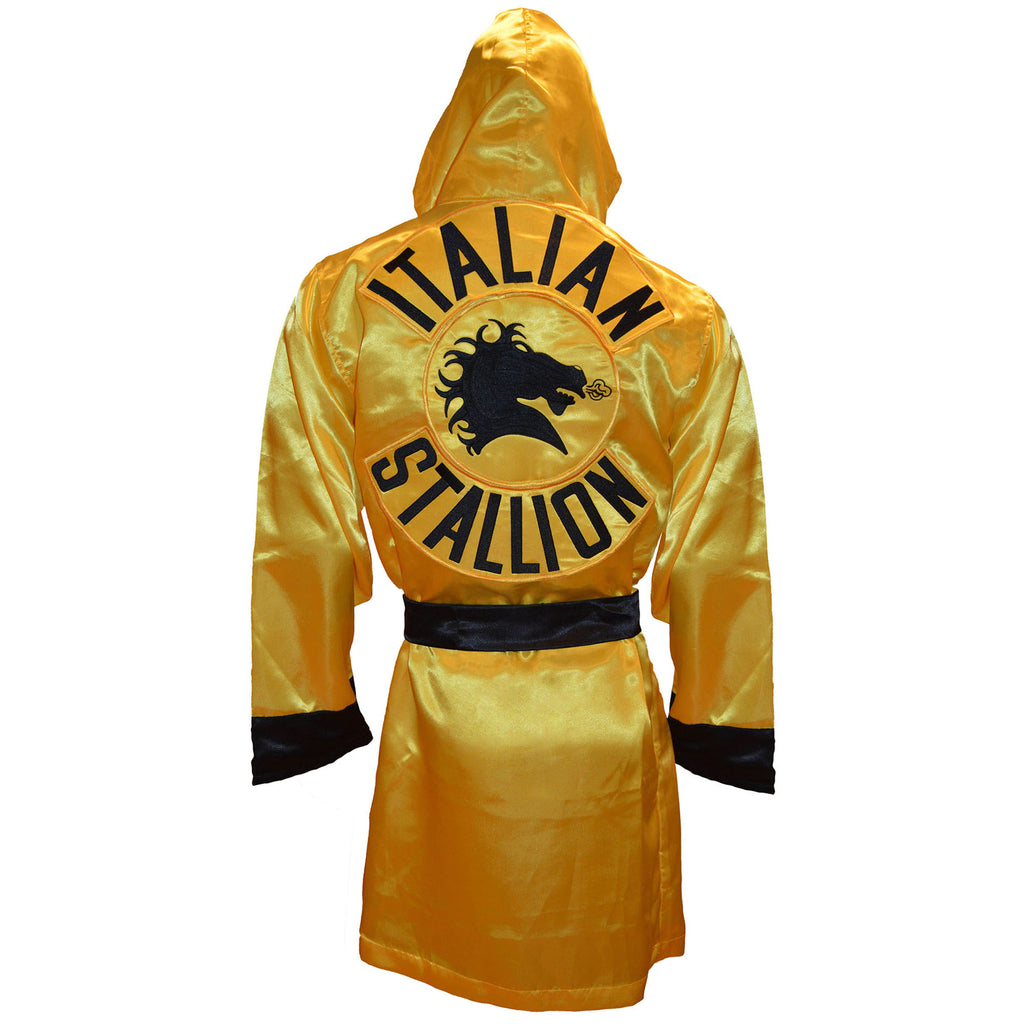 Yellow Boxing Robe Rocky III Italian Stallion Boxing Robe – Sly Stallone Shop