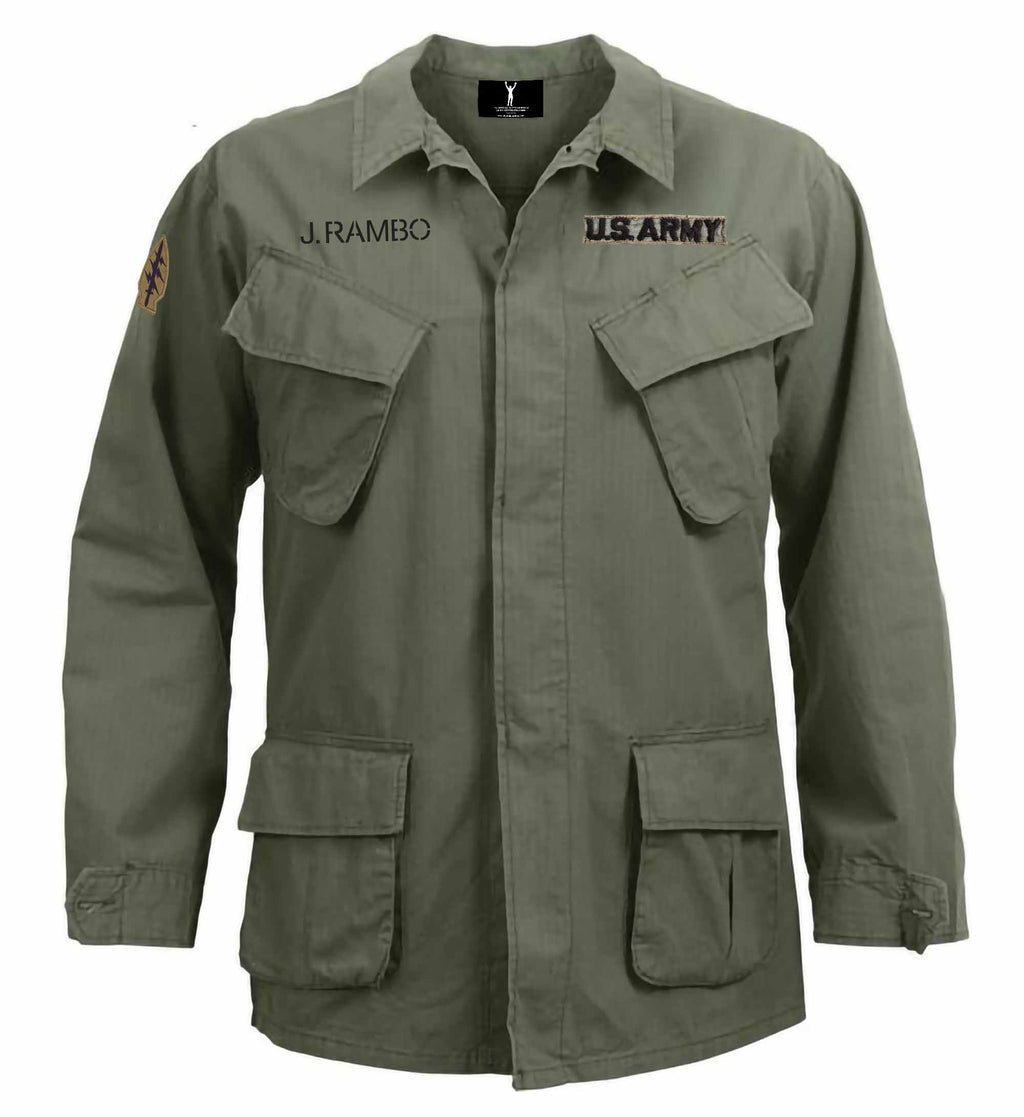 John Rambo Vintage Vietnam Fatigue Shirt