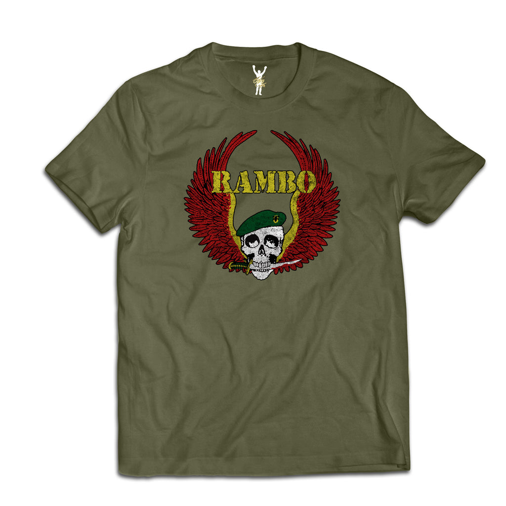 Rambo Cast & Crew Military Green Tee