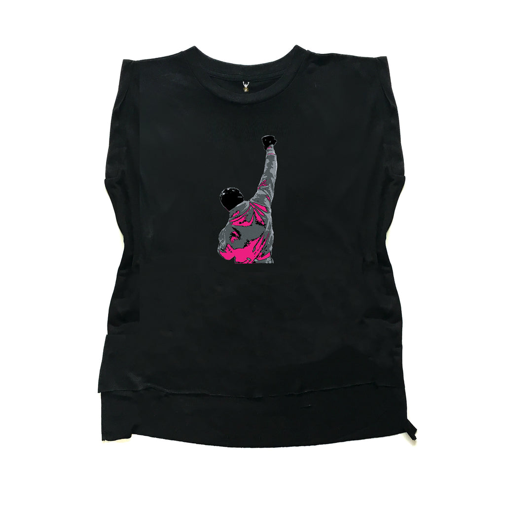 Rocky Pink Pop Art Muscle Tee