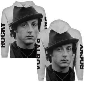 Rocky Fedora Sublimation Pullover Hoodie