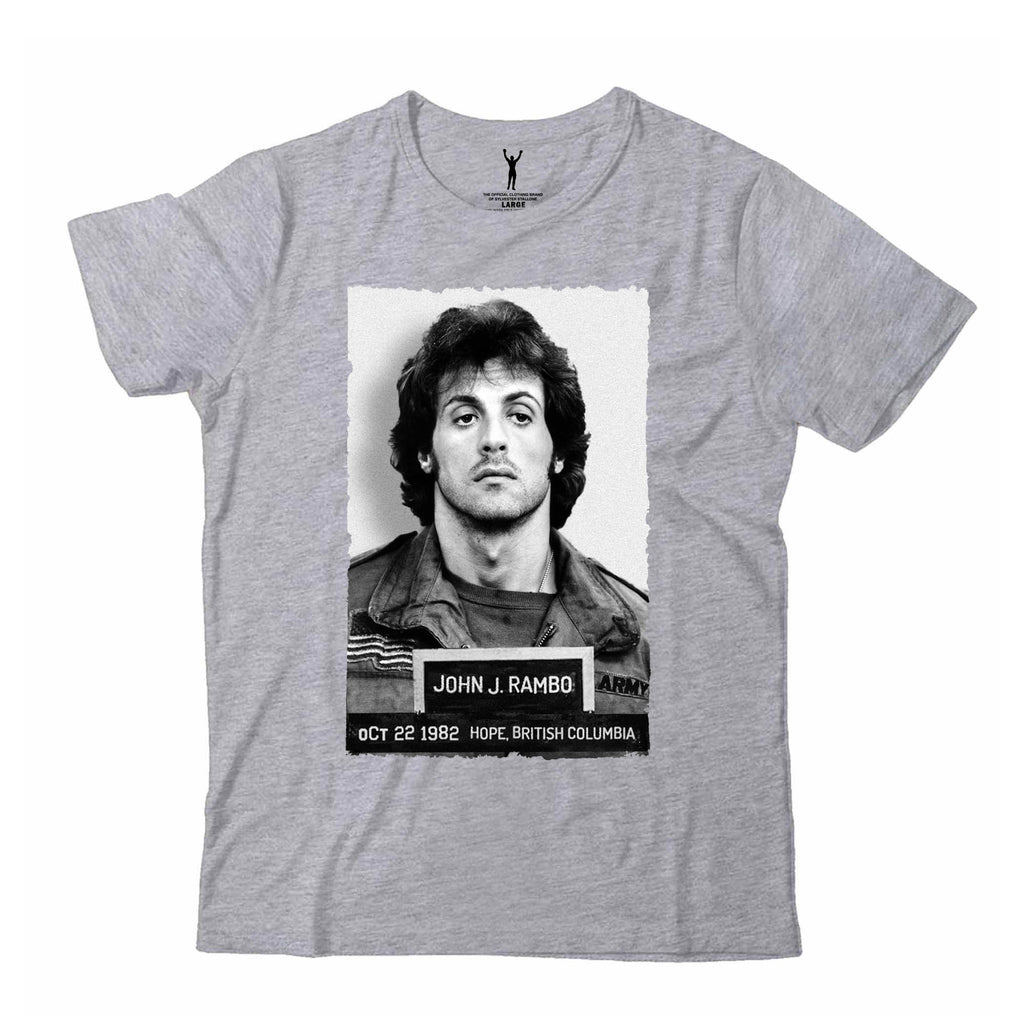 John Rambo Gray Mugshot Tee