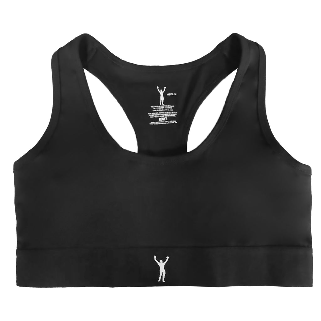 Rocky Statue Black Sports Bra